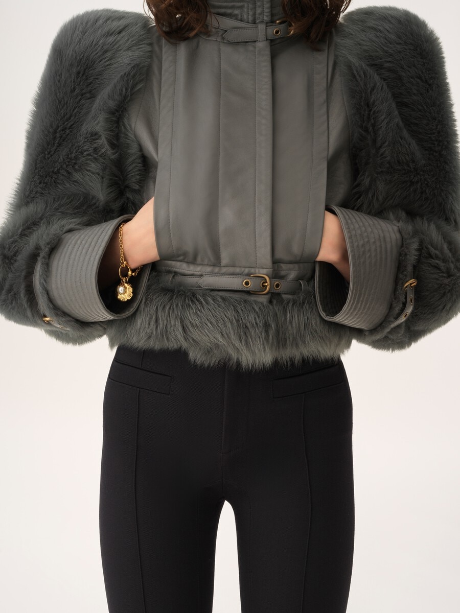 Tailored pants in wool gabardine - 6