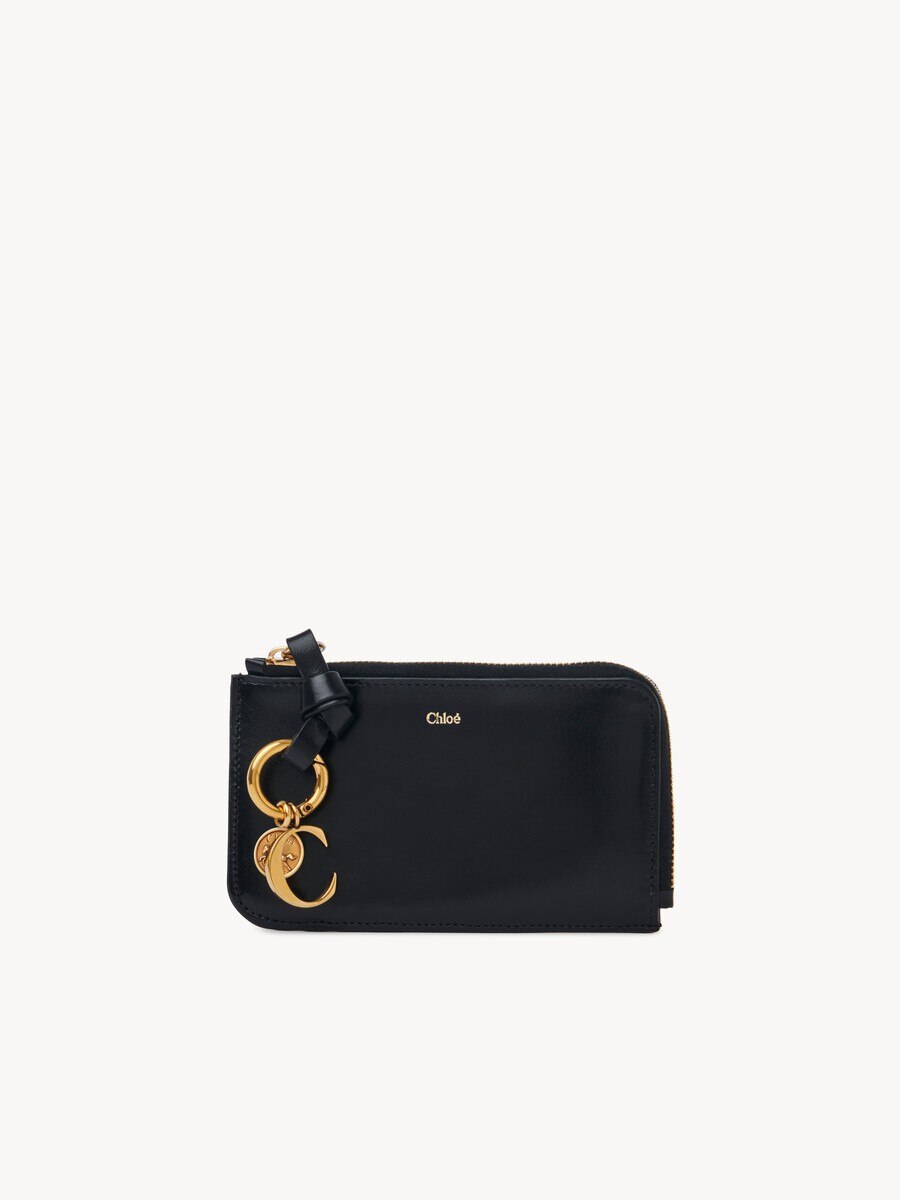Alphabet wallet in shiny leather - 1