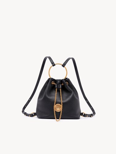 クロエ Chloé ショルダーバッグ サム ボストン レザー ブラック チャーム Chloe クロエ サム 2way ボストンバッグ ショルダーバッグ レザー