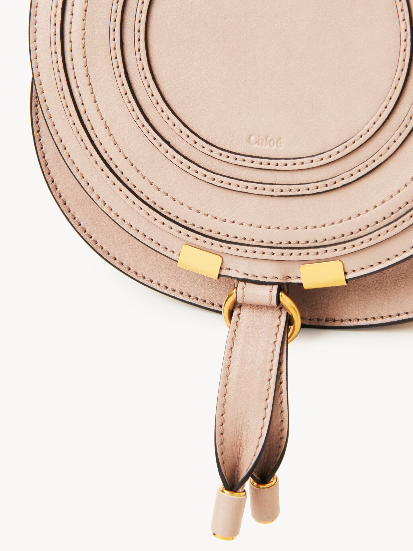 Small Marcie saddle bag in shiny leather - 7