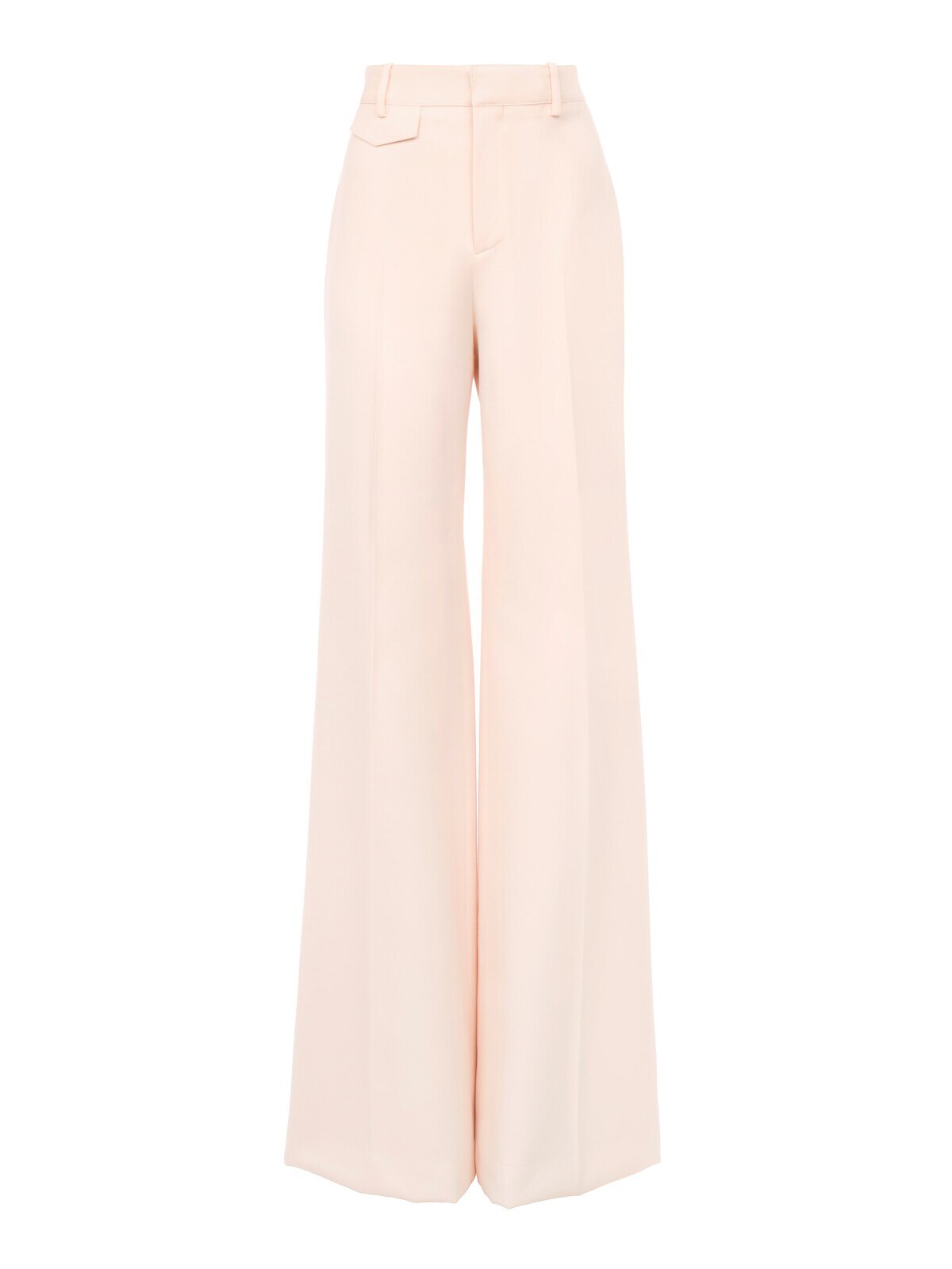 Chloé High-rise flared pants in wool gabardine
