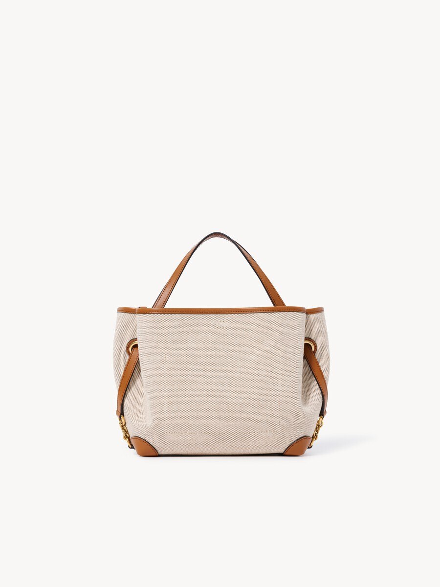 Small Chlo&eacute; Clover double carry bag in canvas - 5