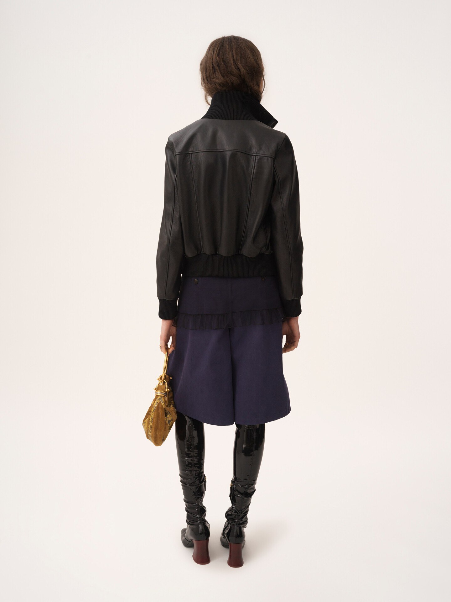 Kurzer Blouson aus Leder - 5