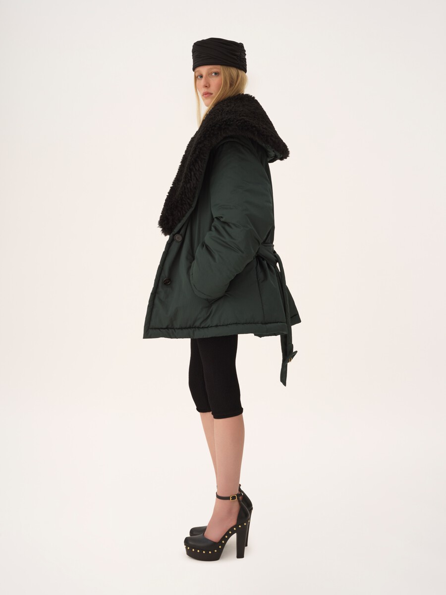 Short coat in technical satin - 6