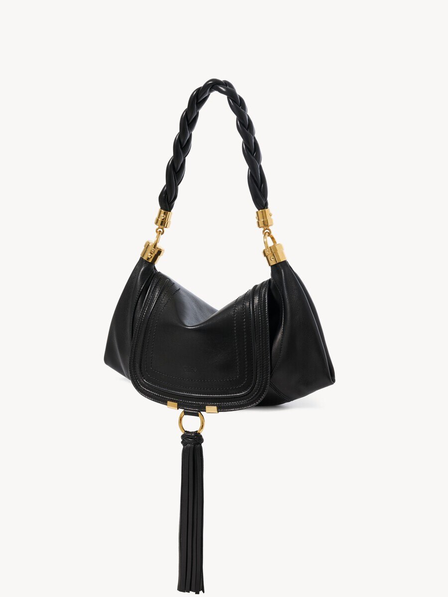Bolso hobo Marcie Foulard peque&ntilde;o de cuero suave - 4