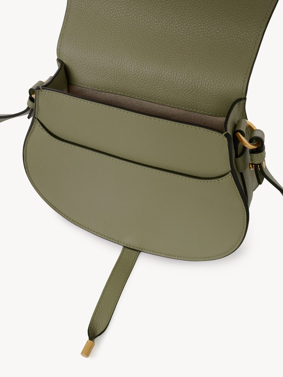 Marcie saddle bag in grained leather - 5