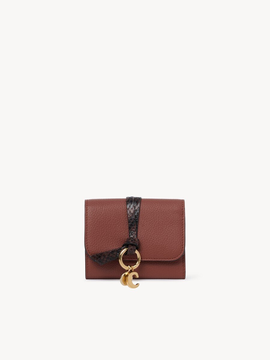 Small Alphabet tri-fold in grained leather - 2