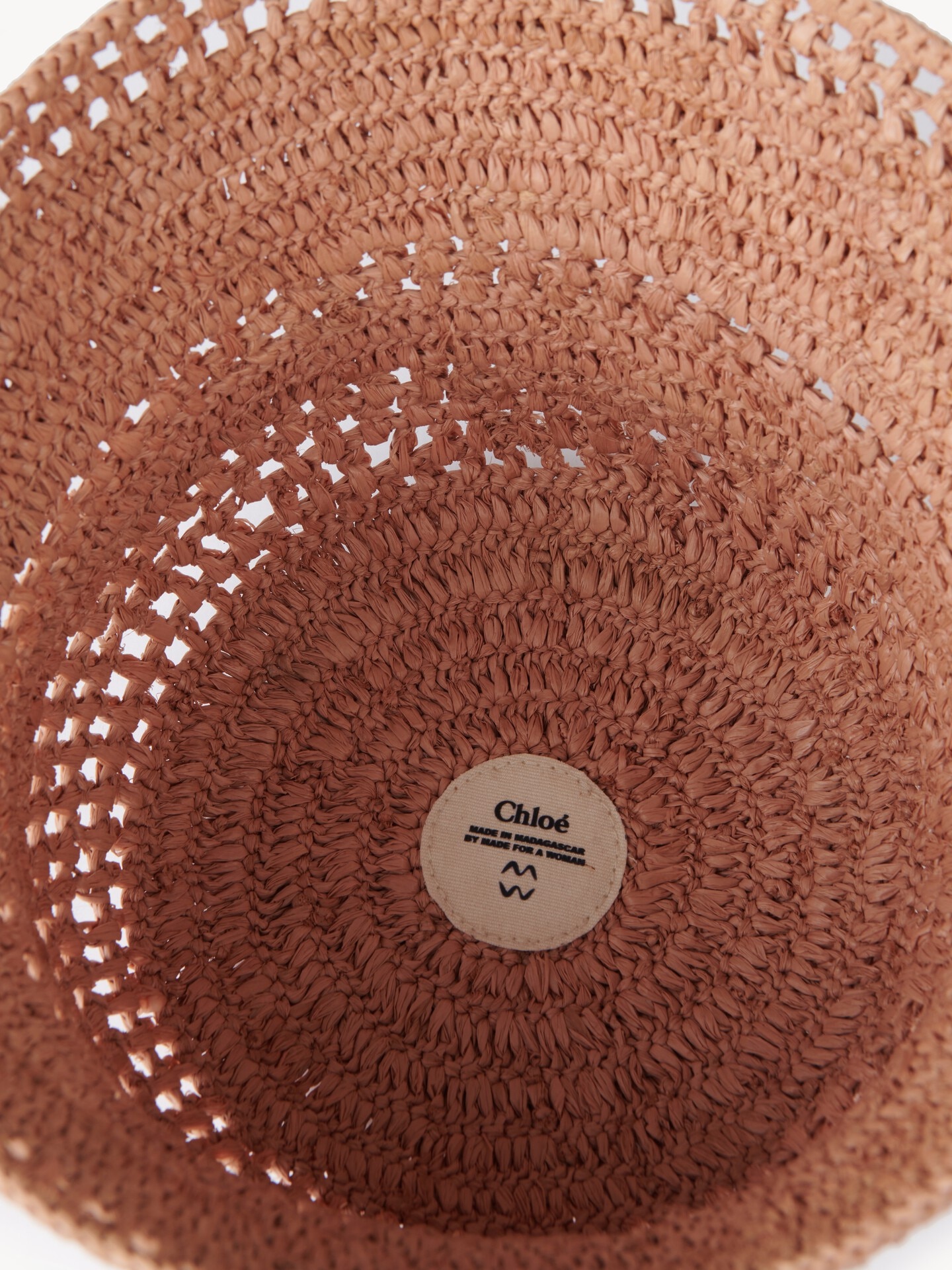 The Chlo&eacute; Sunset bucket hat in raffia - 2.0
