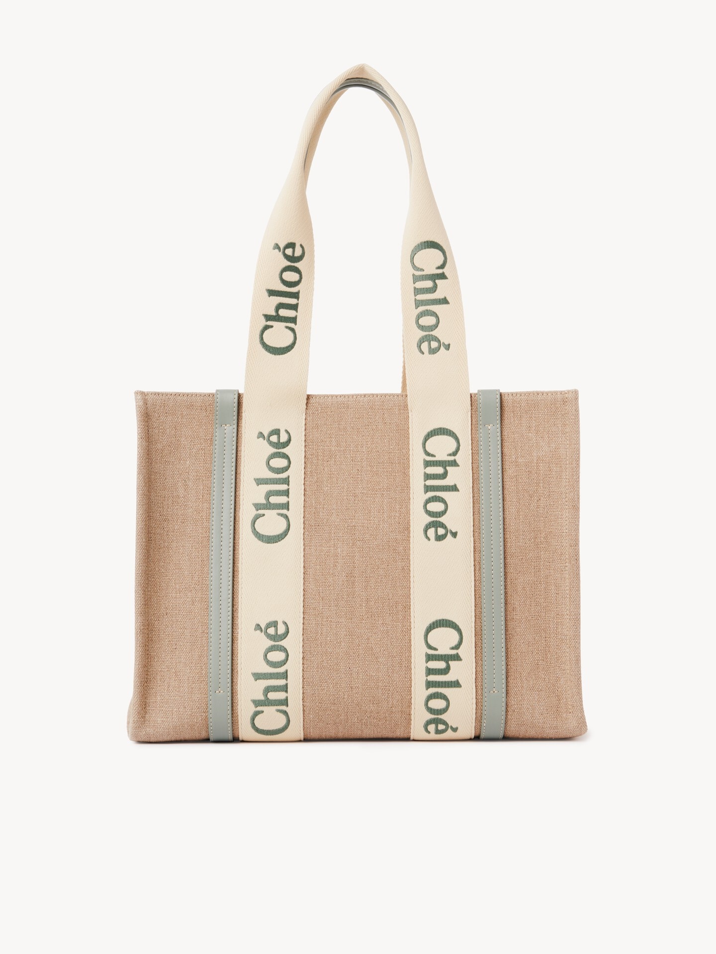 Woody tote bag in linen - 2