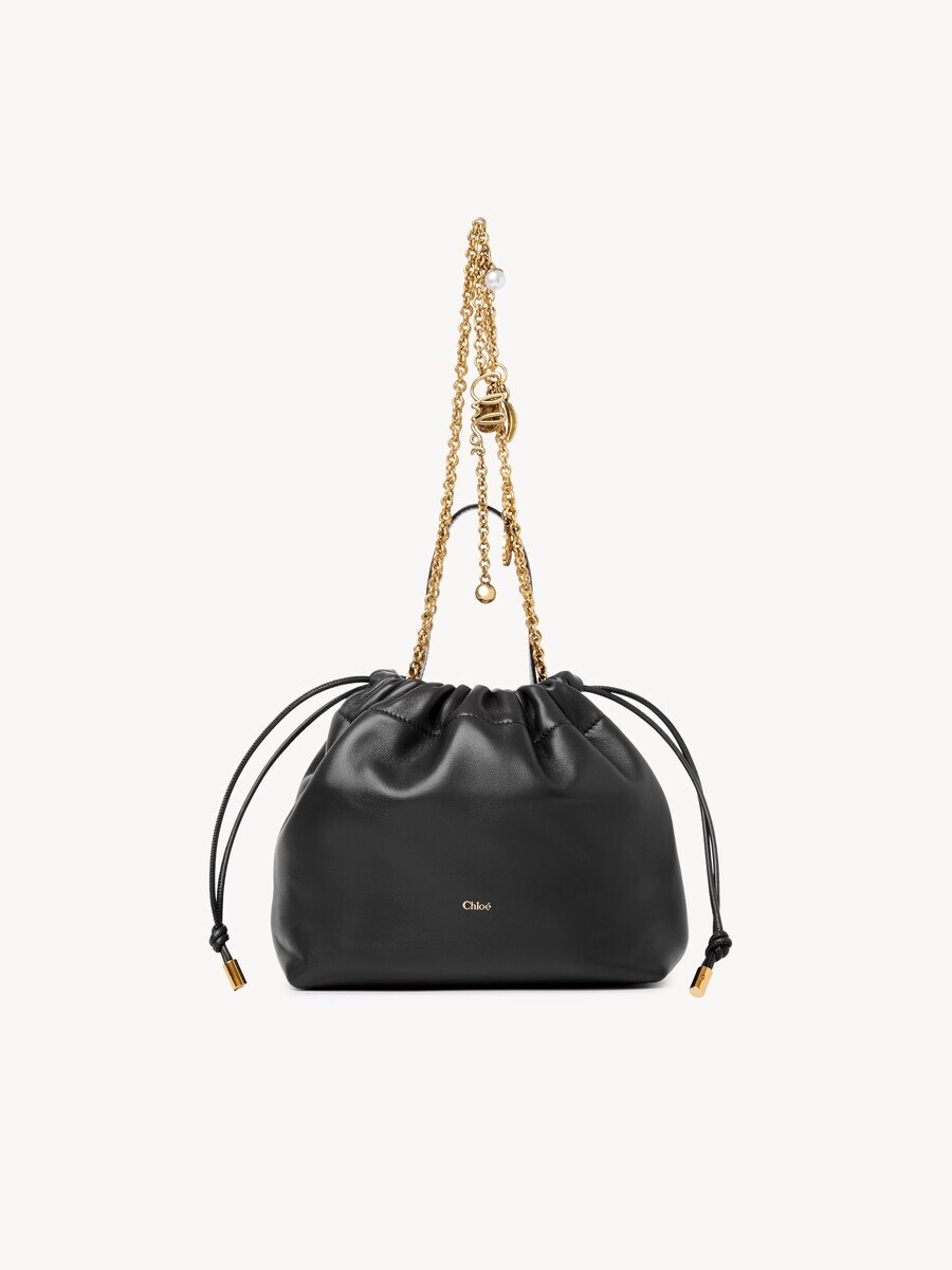 Petit sac cha&icirc;ne port&eacute; &eacute;paule Chlo&eacute; Icons en cuir lisse - 2