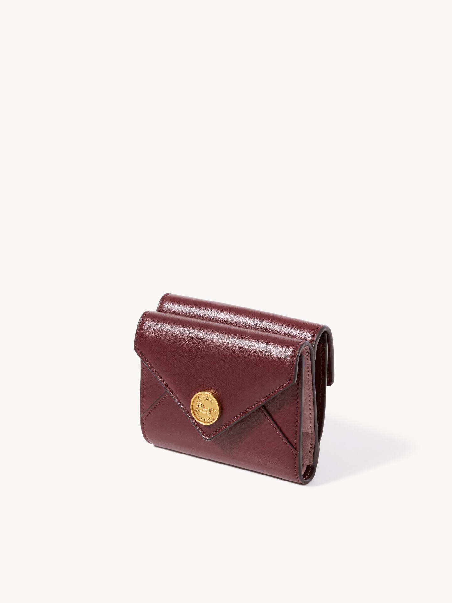 Small Envelope tri-fold in soft & suede leather - 2.0