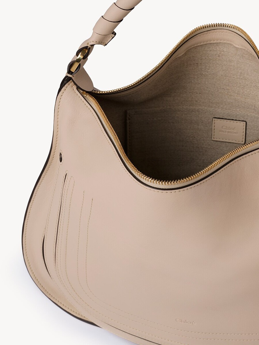Sac port&eacute; &eacute;paule Marcie en cuir lisse - 6