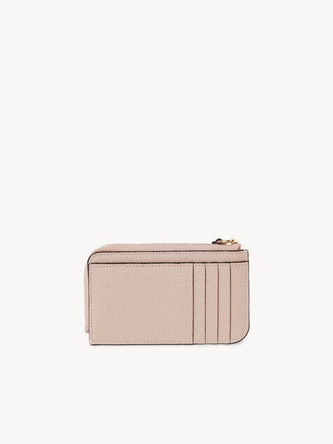 Alphabet wallet in grained leather