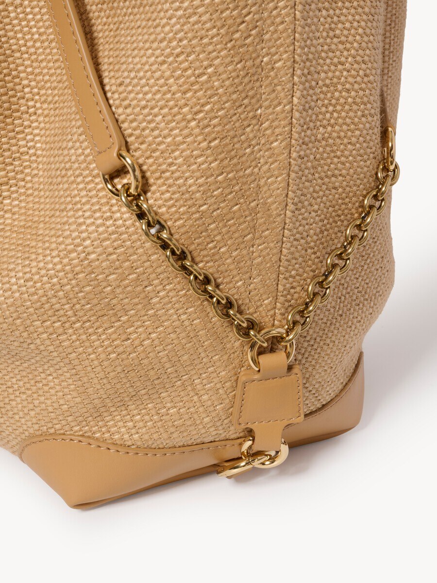 Large Chlo&eacute; Clover double carry bag in raffia-effect fibres - 7
