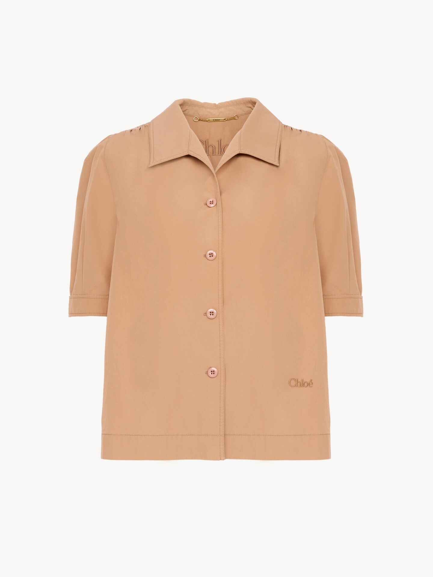 Short-sleeve shirt in cotton poplin - 2