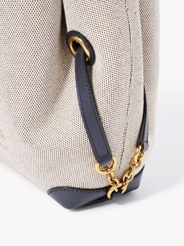 Bolso de doble asa Chlo&eacute; Clover peque&ntilde;o de lona - 7