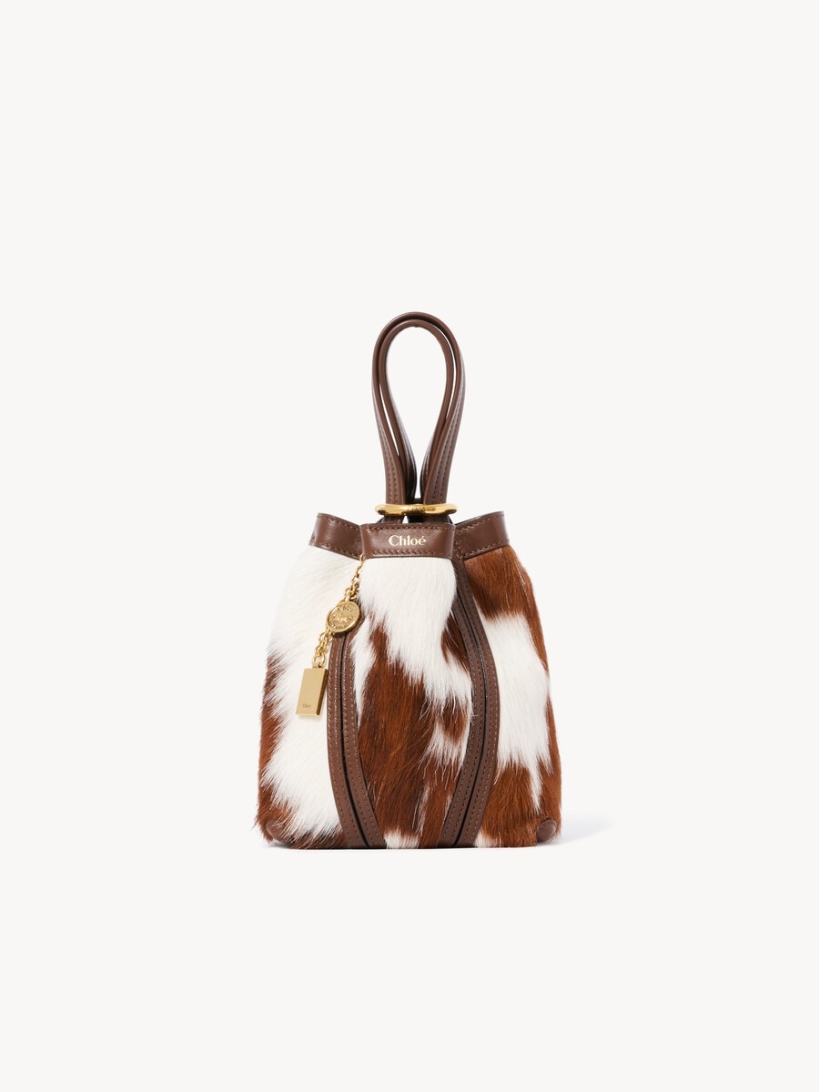 Small Chlo&eacute; Spin tote bag in hair-on leather - 3