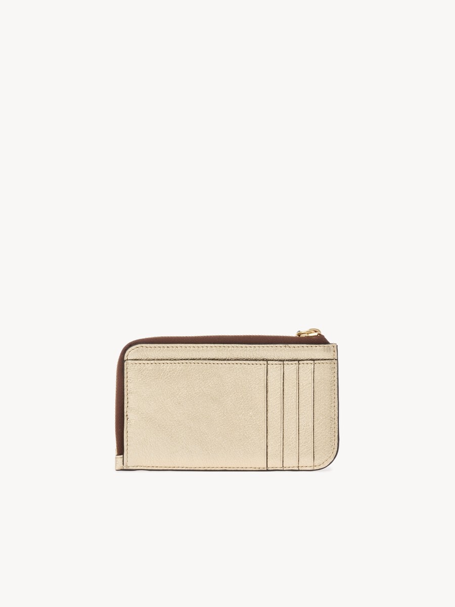 Cartera Alphabet de cuero metalizado - 4