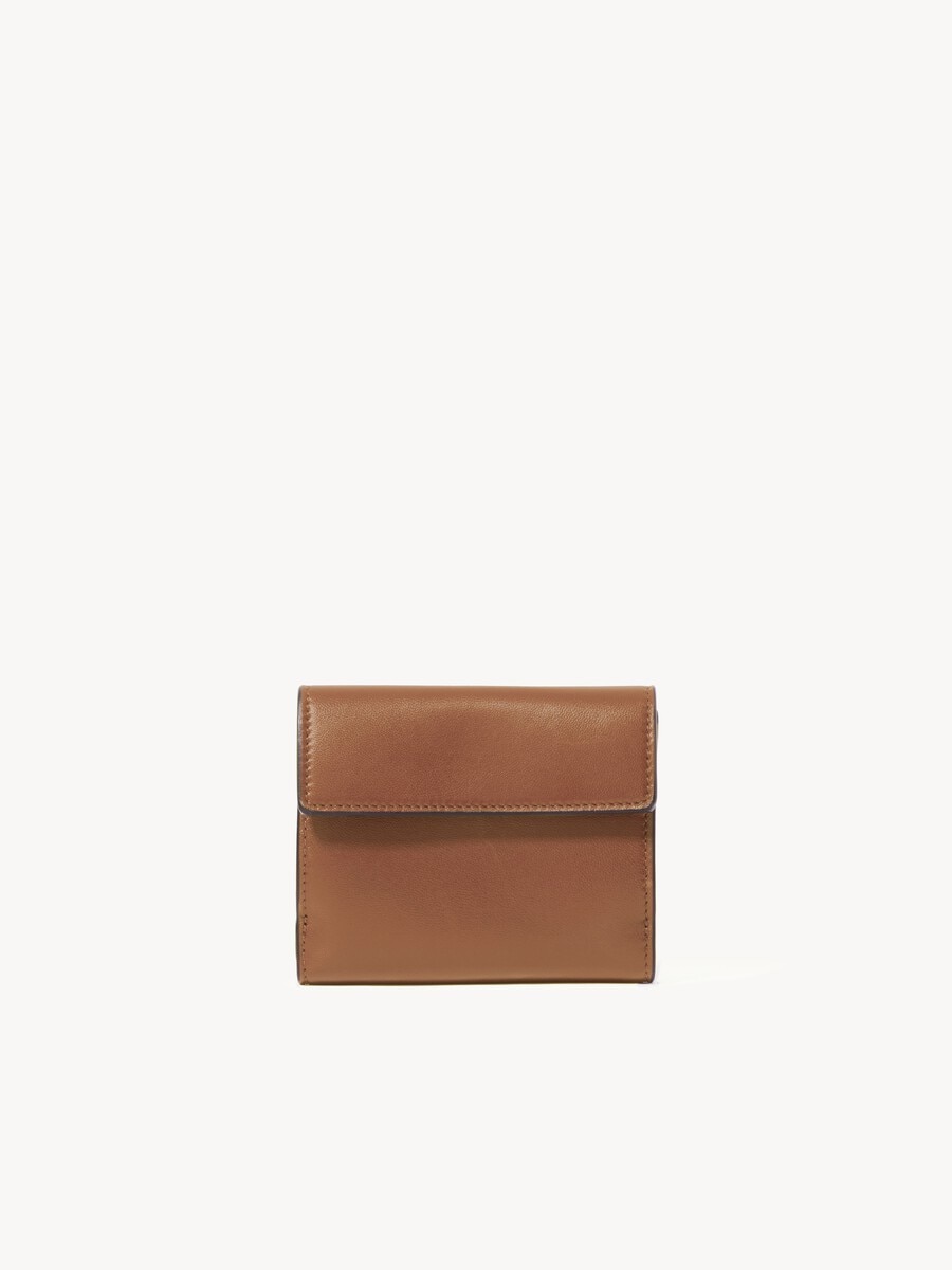 Small Envelope tri-fold in soft & suede leather - 3