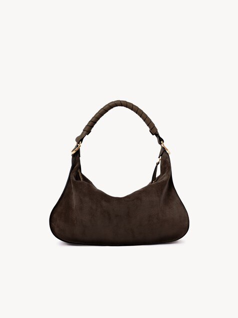 Small Marcie shoulder bag in suede leather