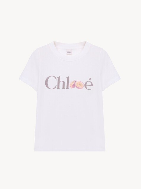 T-shirt ajust&eacute; en jersey de coton &agrave; logo