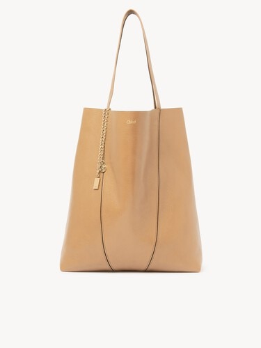 Bolso tote grande Chlo&eacute; Spin de cuero granulado - 2