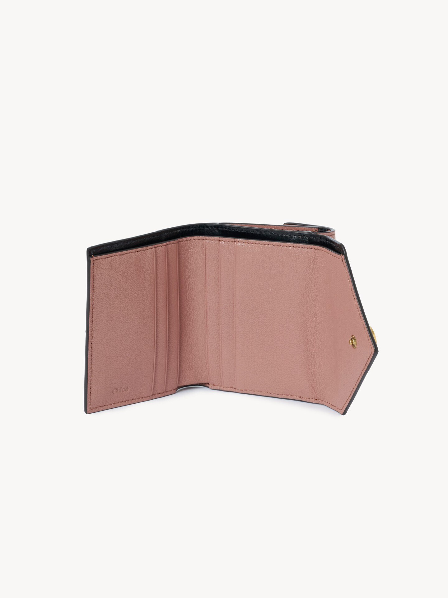 グレインレザー製Envelopeスモールトリフォールド ベージュ - Chloé