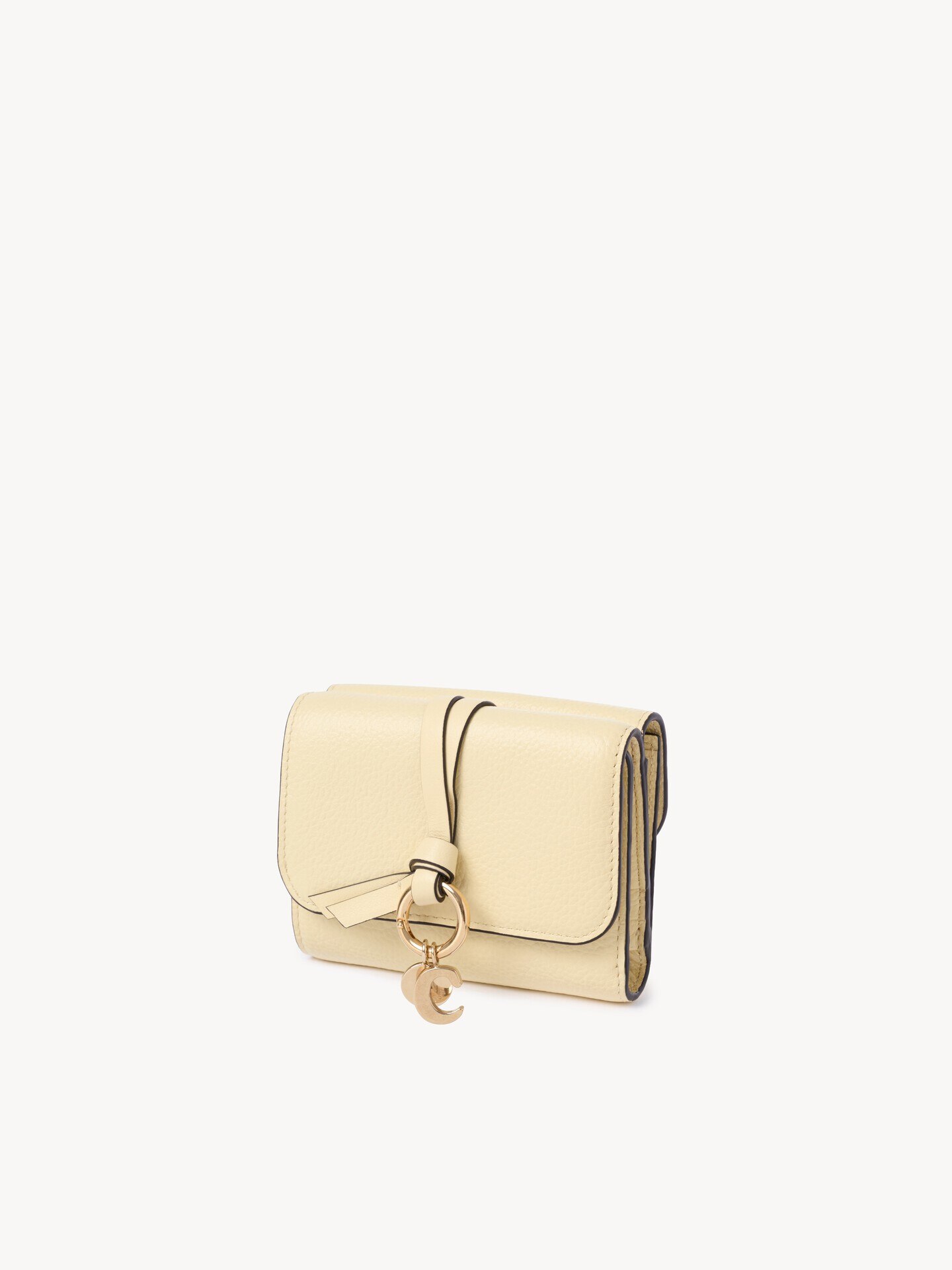 Small Alphabet tri-fold in grained leather - 2.0