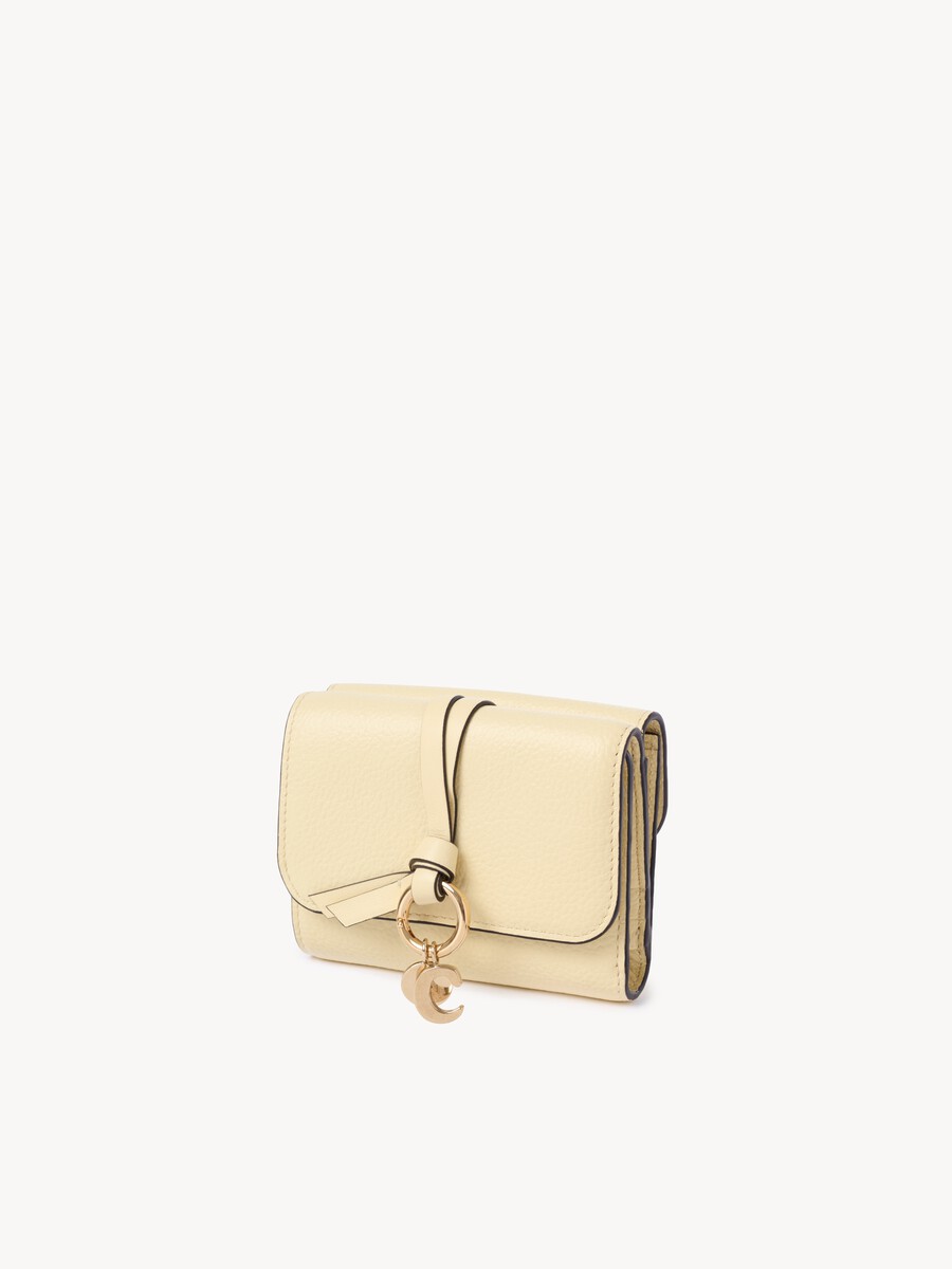 Small Alphabet tri-fold in grained leather - 2