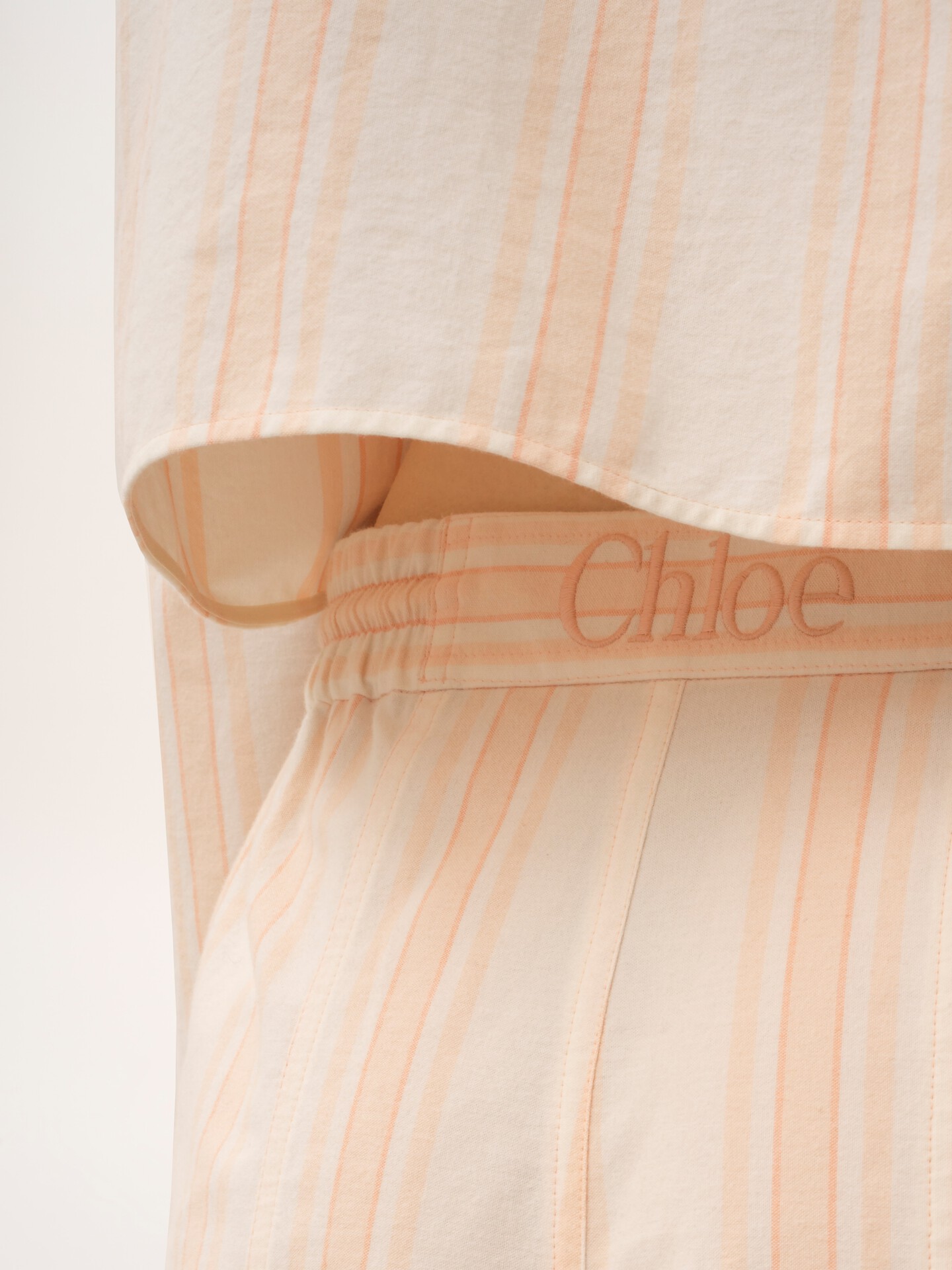 Short &agrave; liens de serrage et revers en coton - 7