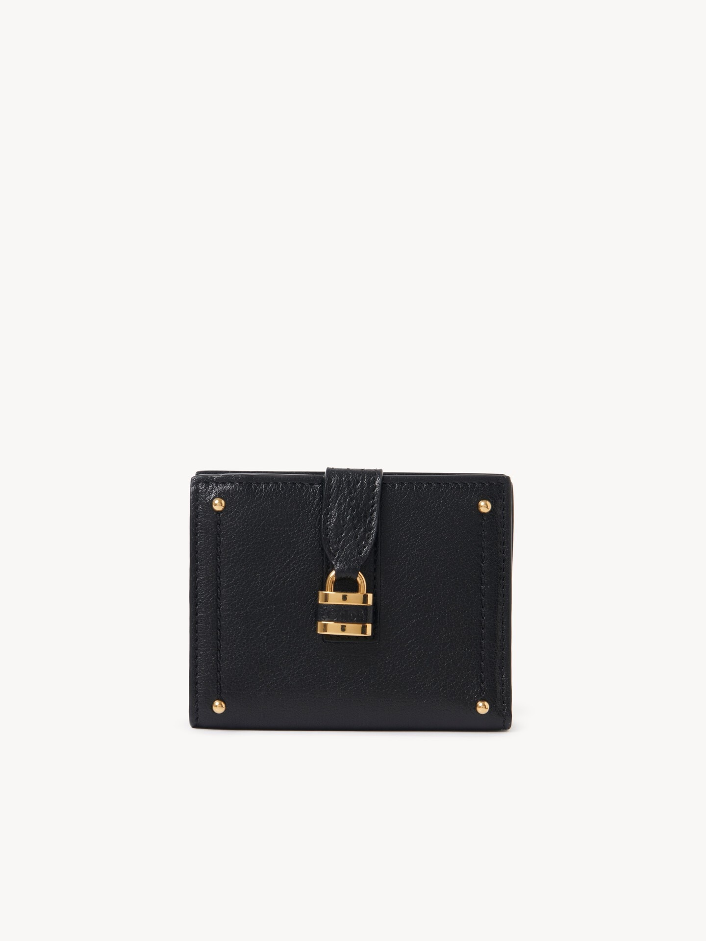 Paddington square wallet in grained leather - 1.0