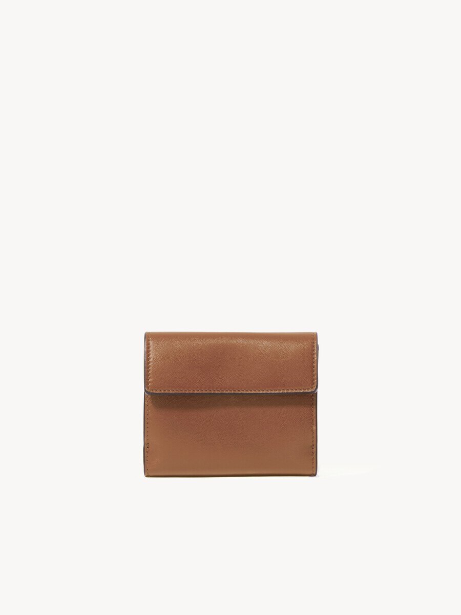 Small Envelope tri-fold in soft & suede leather - 3