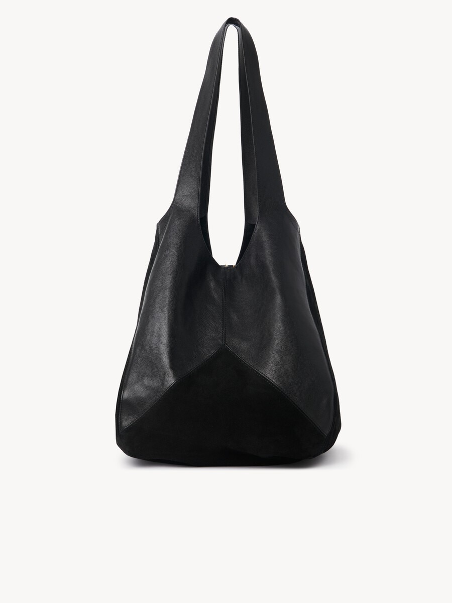 Bolso Chlo&eacute; Balloon de cuero granulado y ante - 7