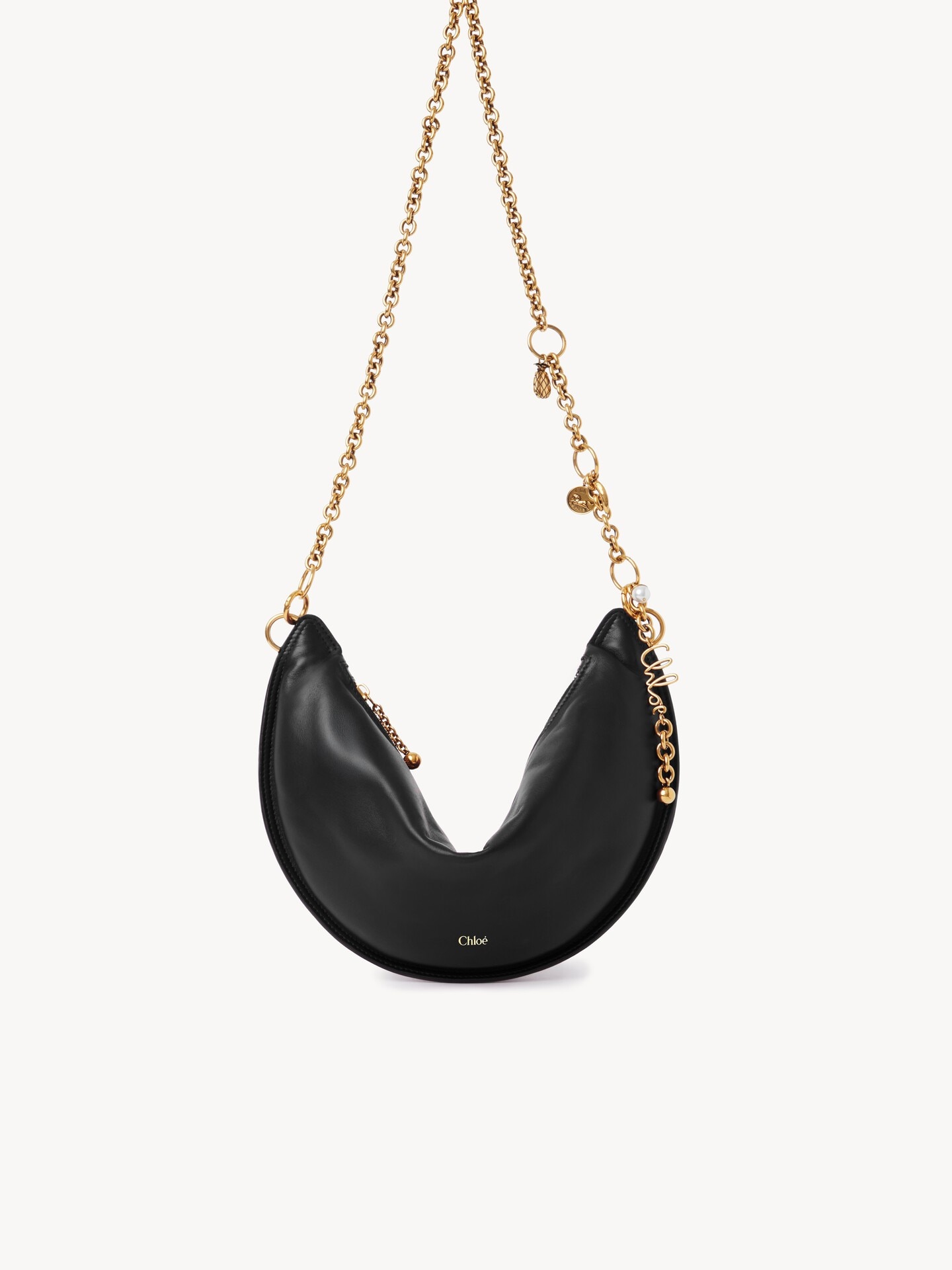 Sac port&eacute; &eacute;paule Chlo&eacute; Icons en cuir lisse - 2