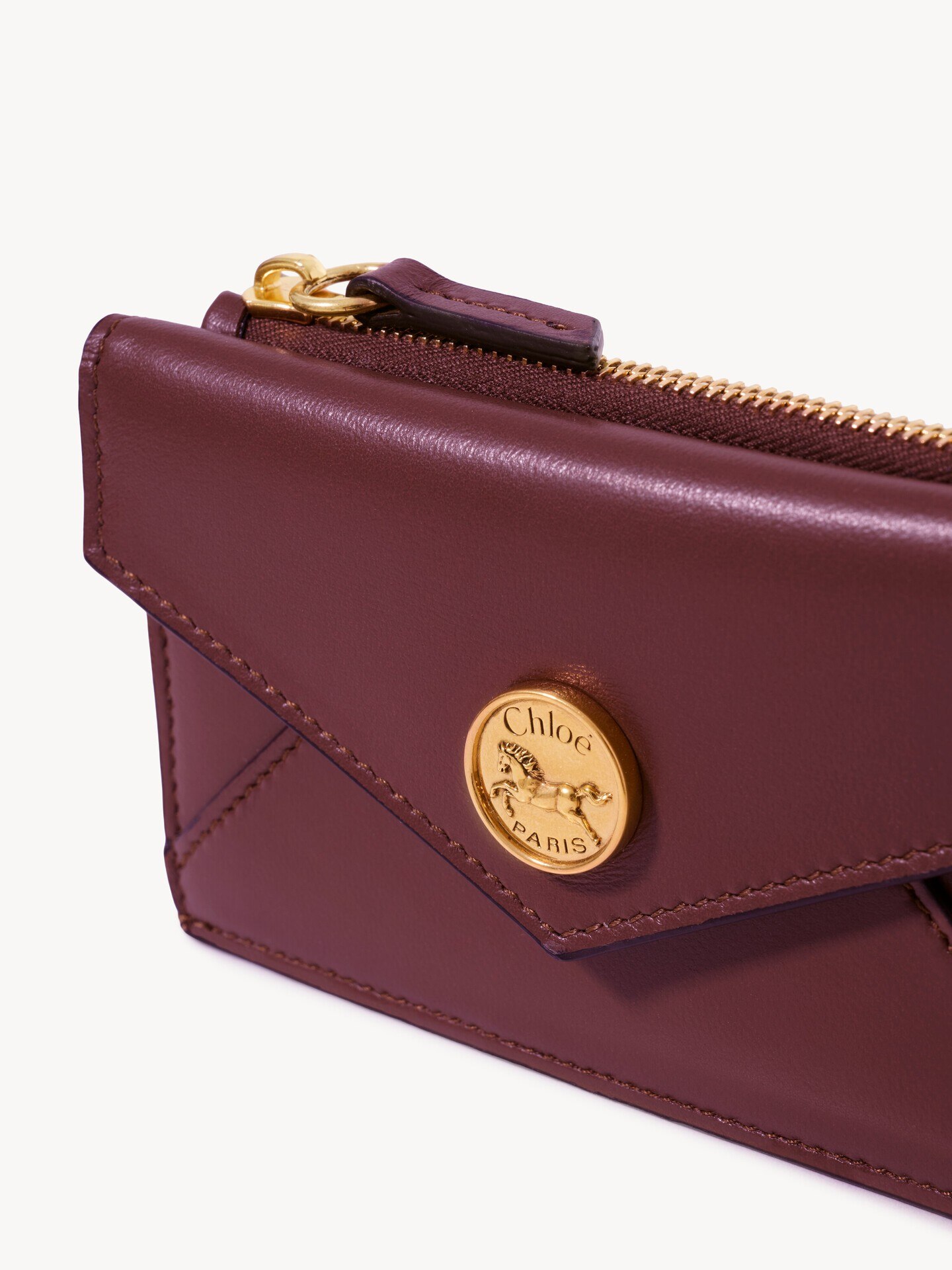 Small Envelope purse with card slots in soft & suede leather - 5.0