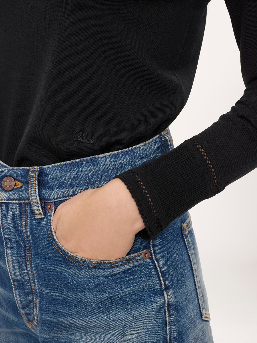 Fitted turtleneck in a wool knit - 6