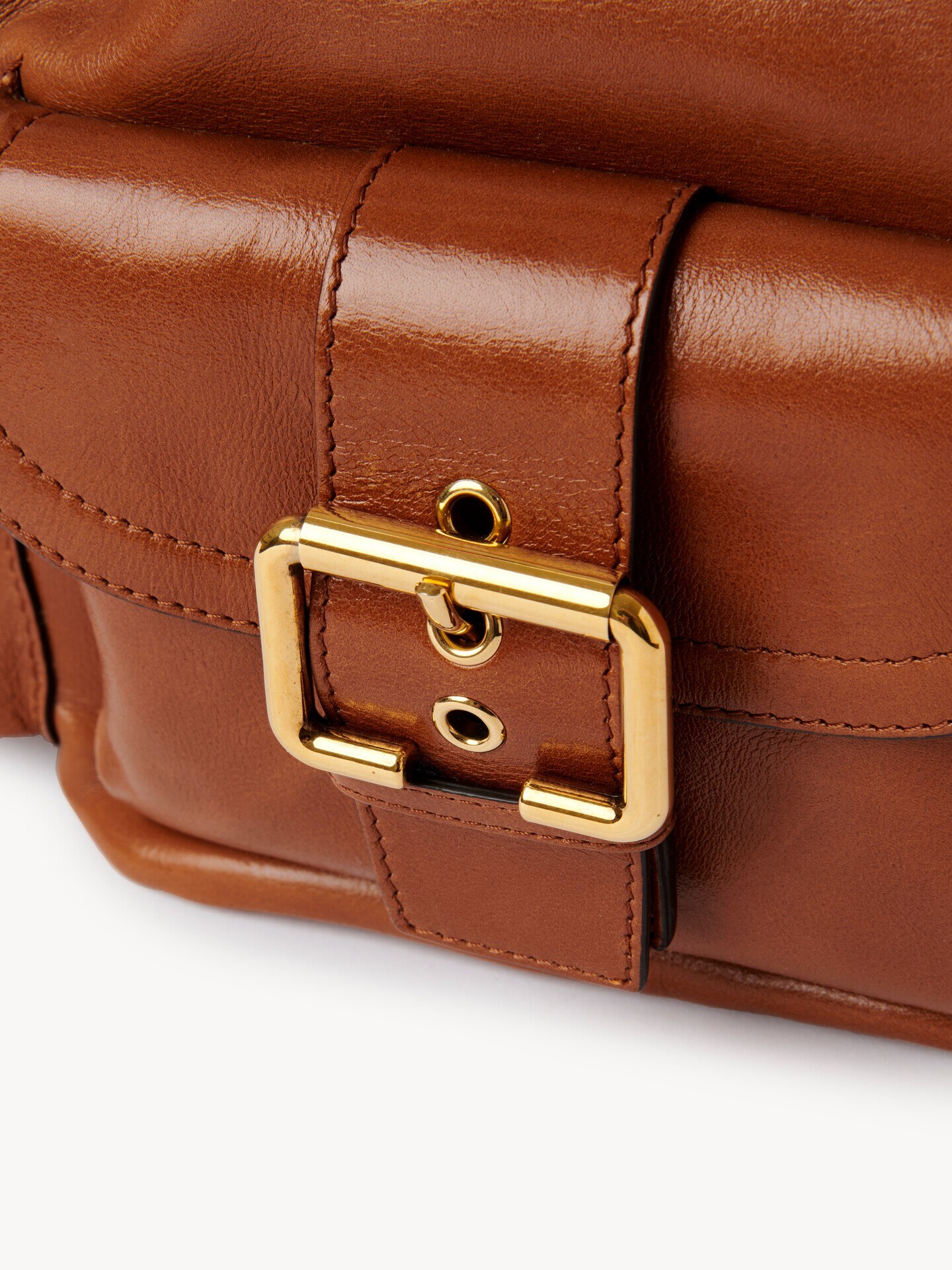 Camera Bucket bag in shiny leather - 7