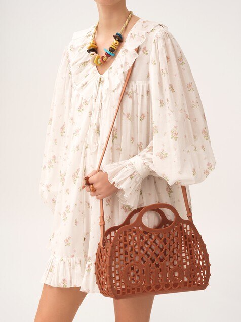 Chlo&eacute; Cage tote bag in jelly