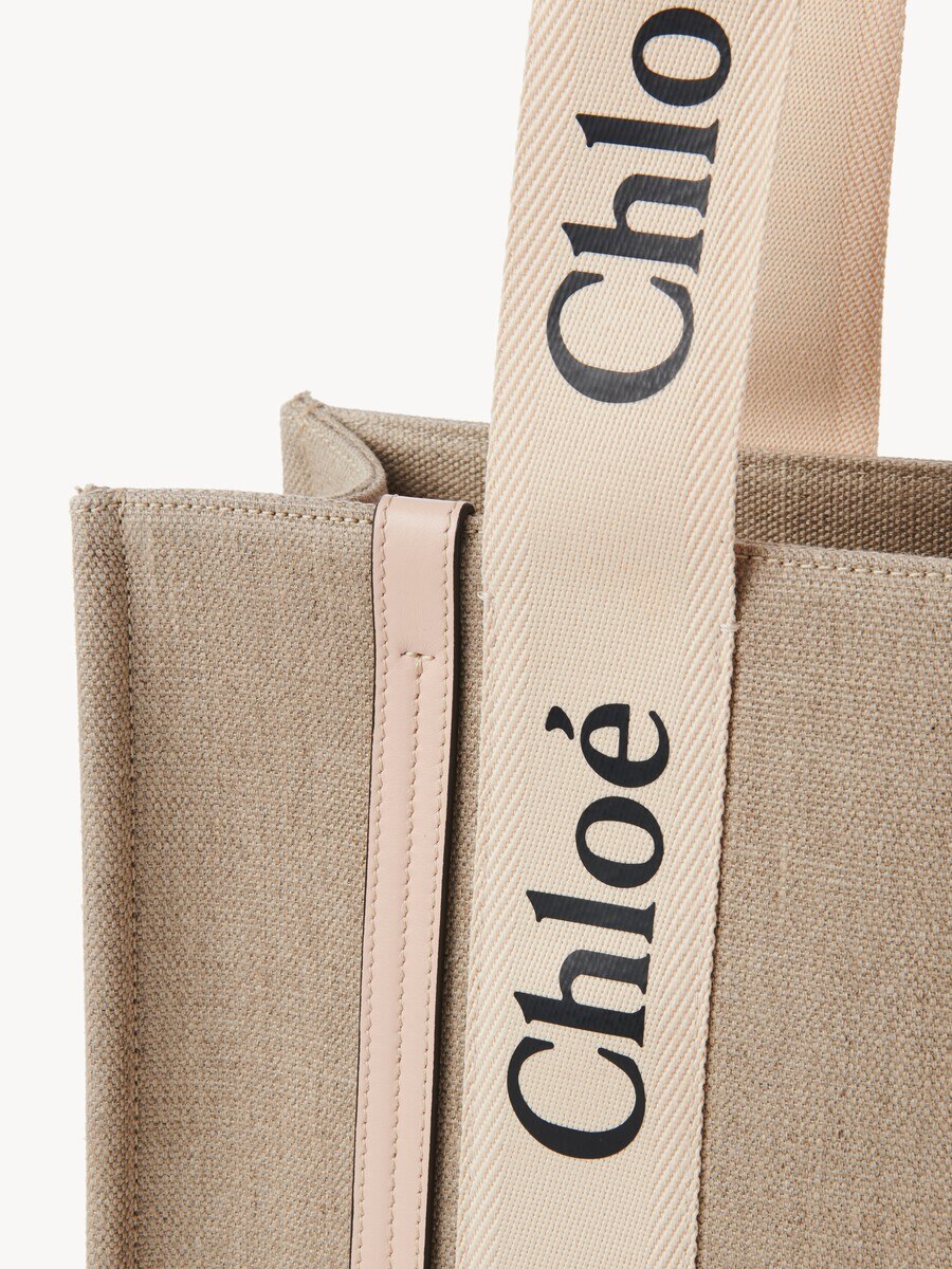 Bolso tote Woody de lino - 6