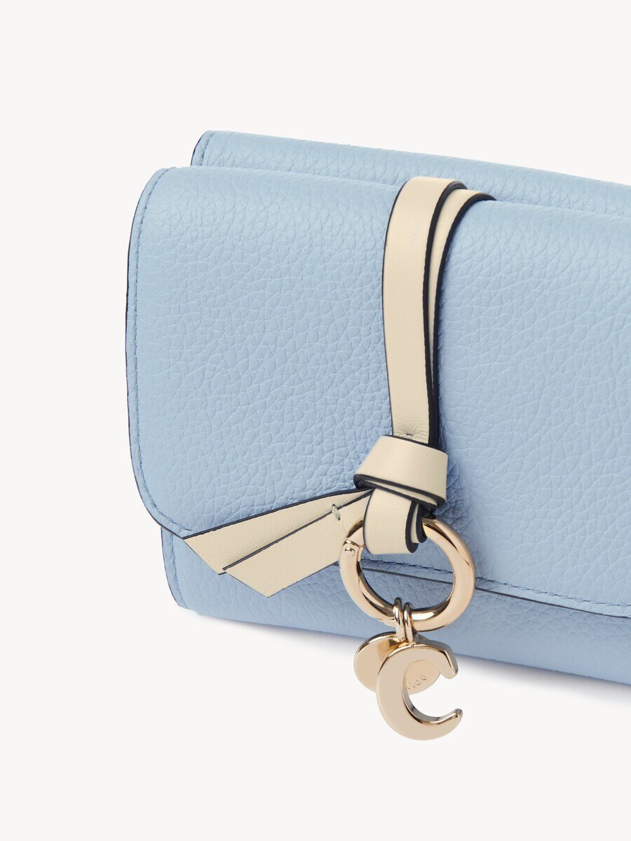 Small Alphabet tri-fold in grained leather - 6