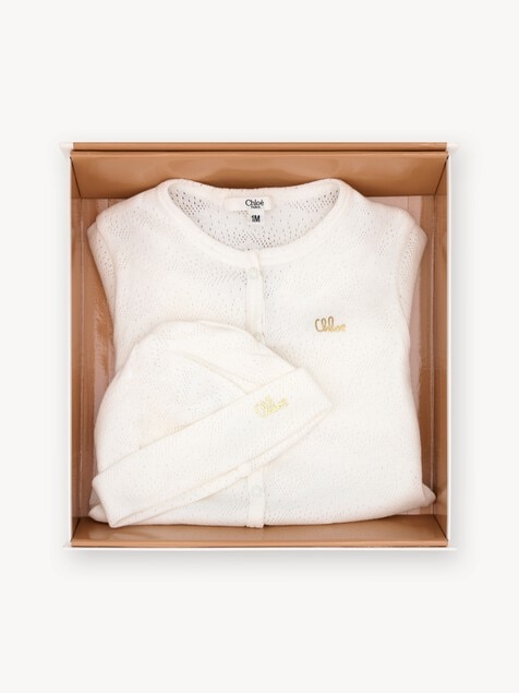 Baby hat & pyjamas gift set