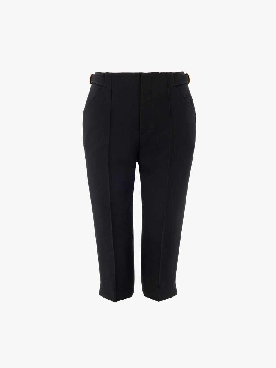 K&ouml;rperbetonte Capri-Hose aus Wollcr&ecirc;pe - Packshot