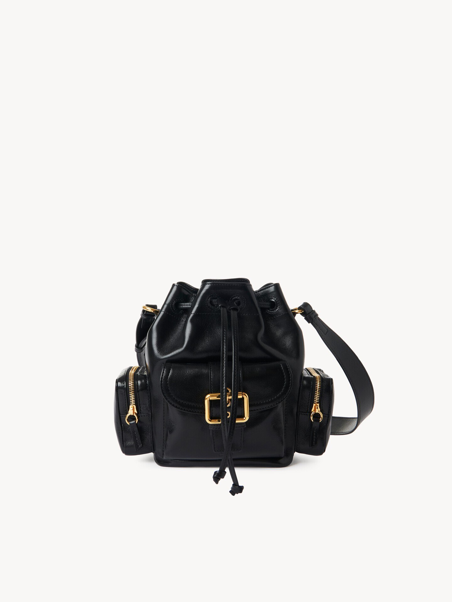 Sac seau Camera bag en cuir brillant - 2