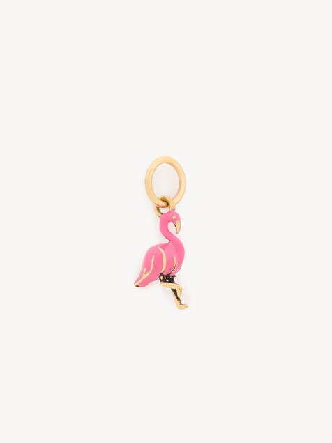 Charm Flamingo de lat&oacute;n