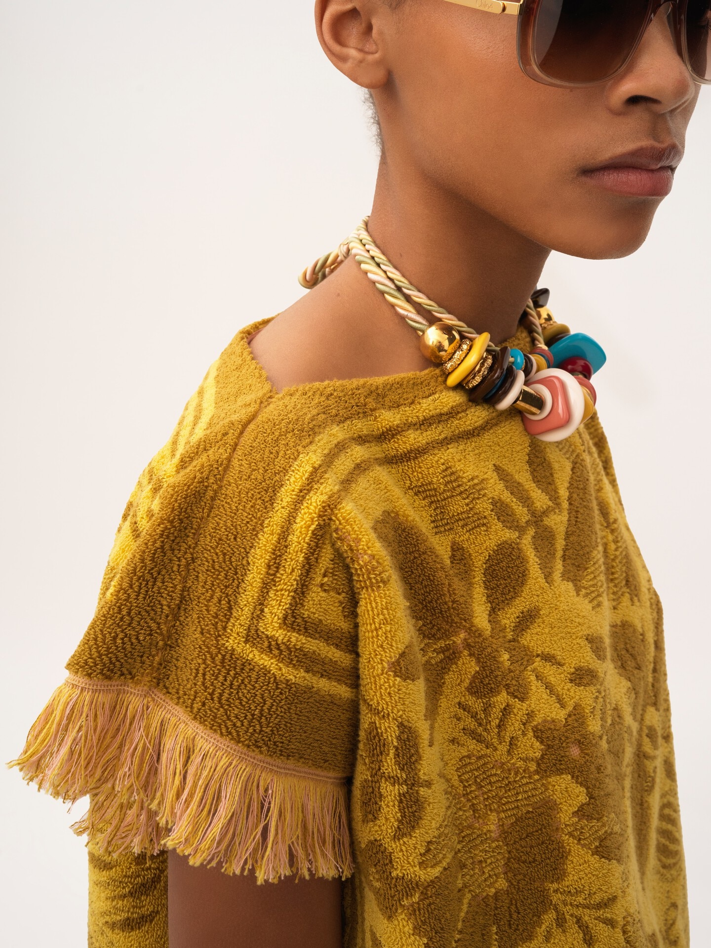 Top de cuello barco con logotipo de jacquard de algod&oacute;n - 6