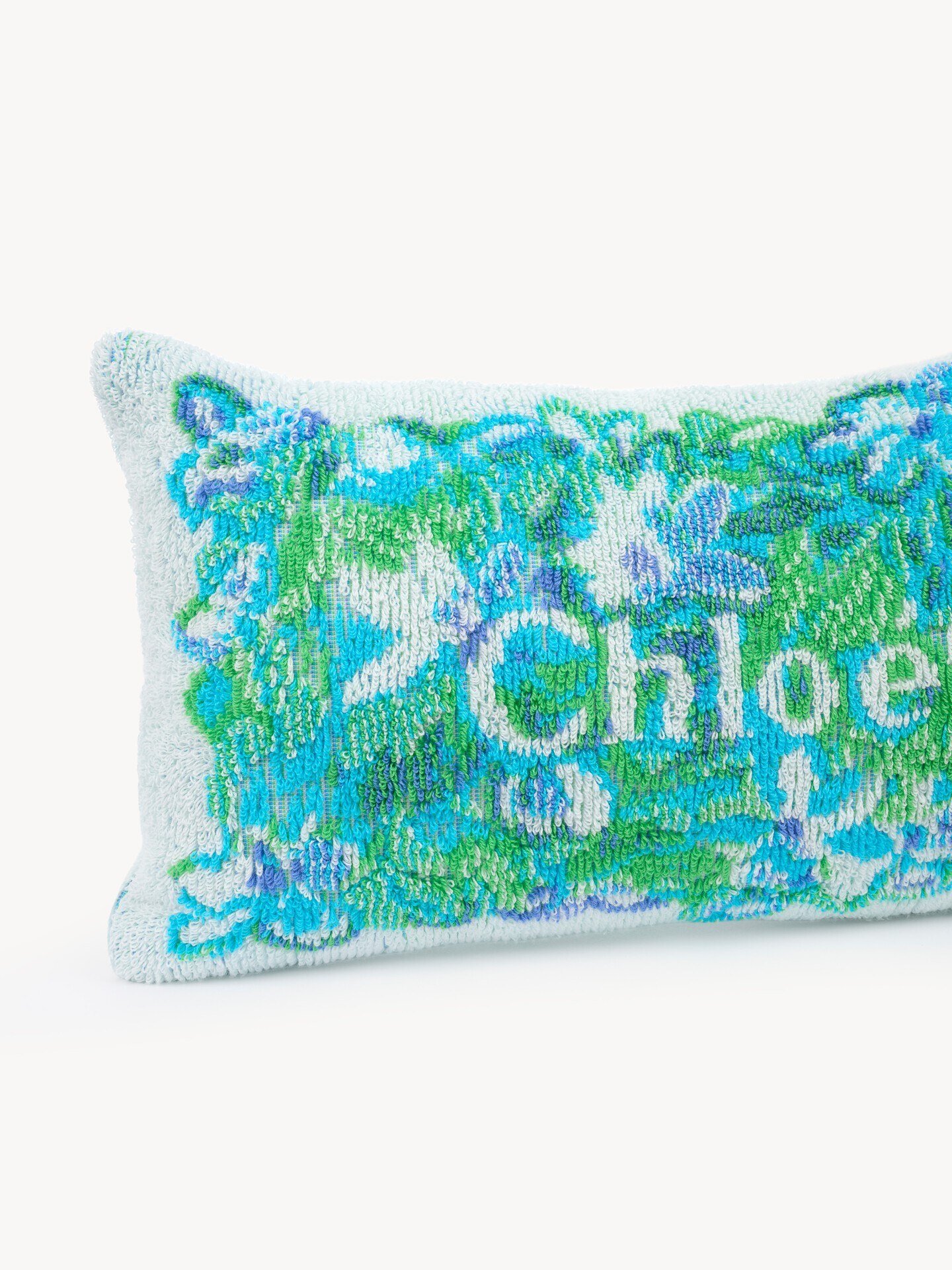 The Chlo&eacute; Wild Flowers beach pillow in cotton toweling - 2.0