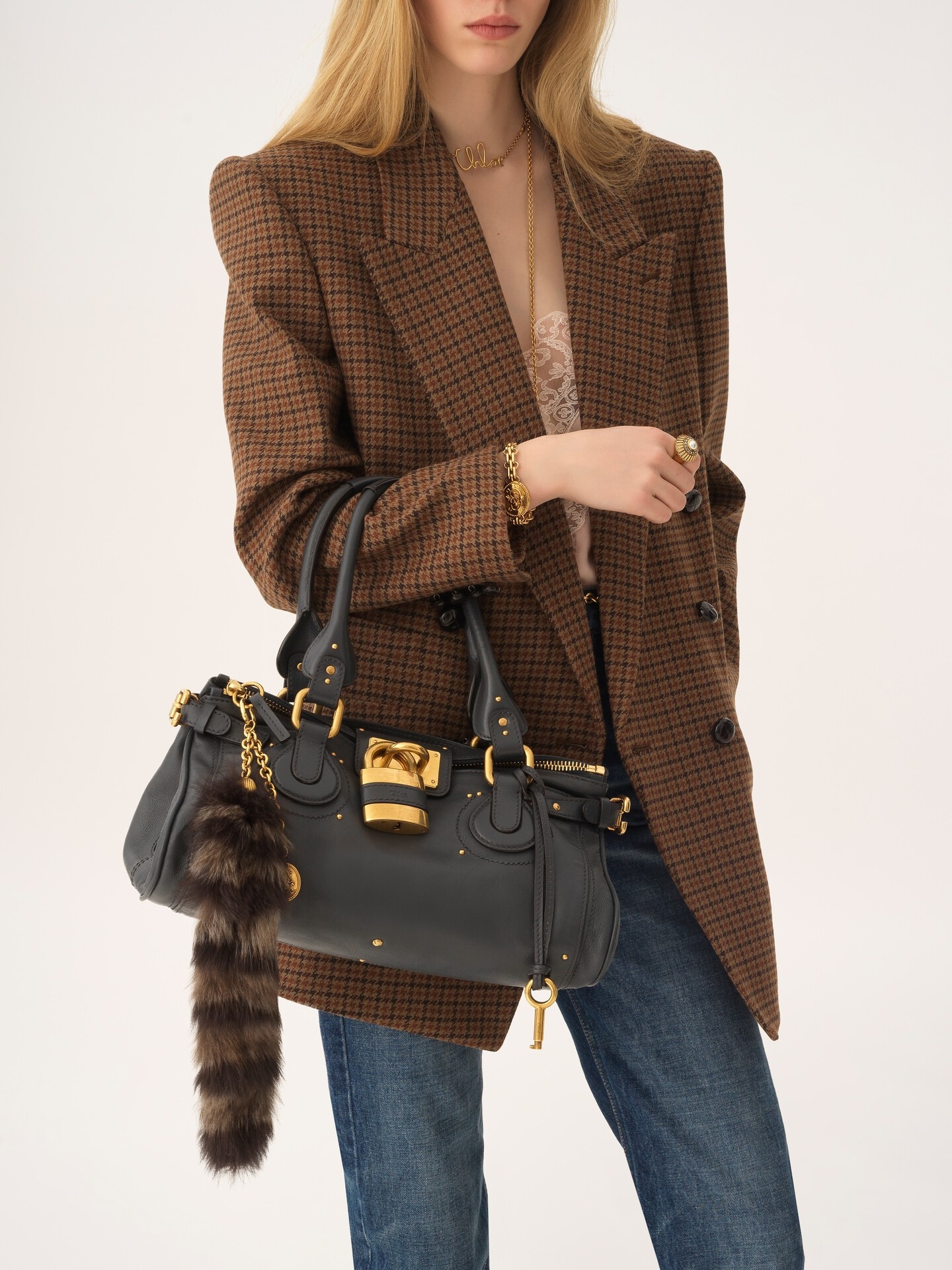 Charm Treasure Tails en shearling et laiton - 3