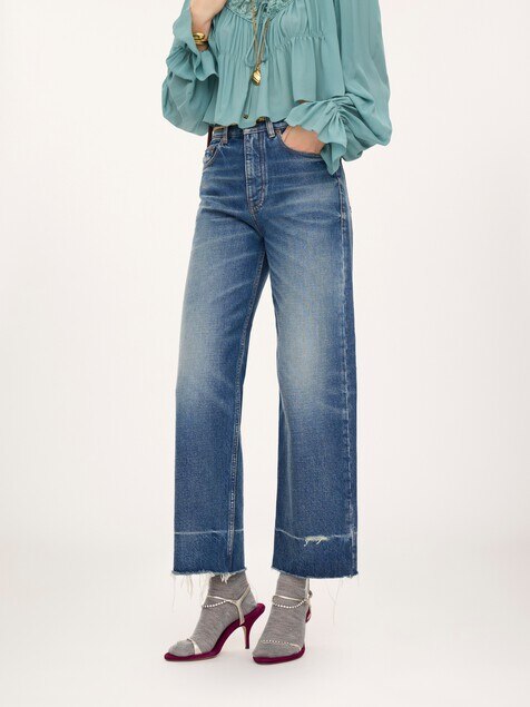 Jean bootcut en denim