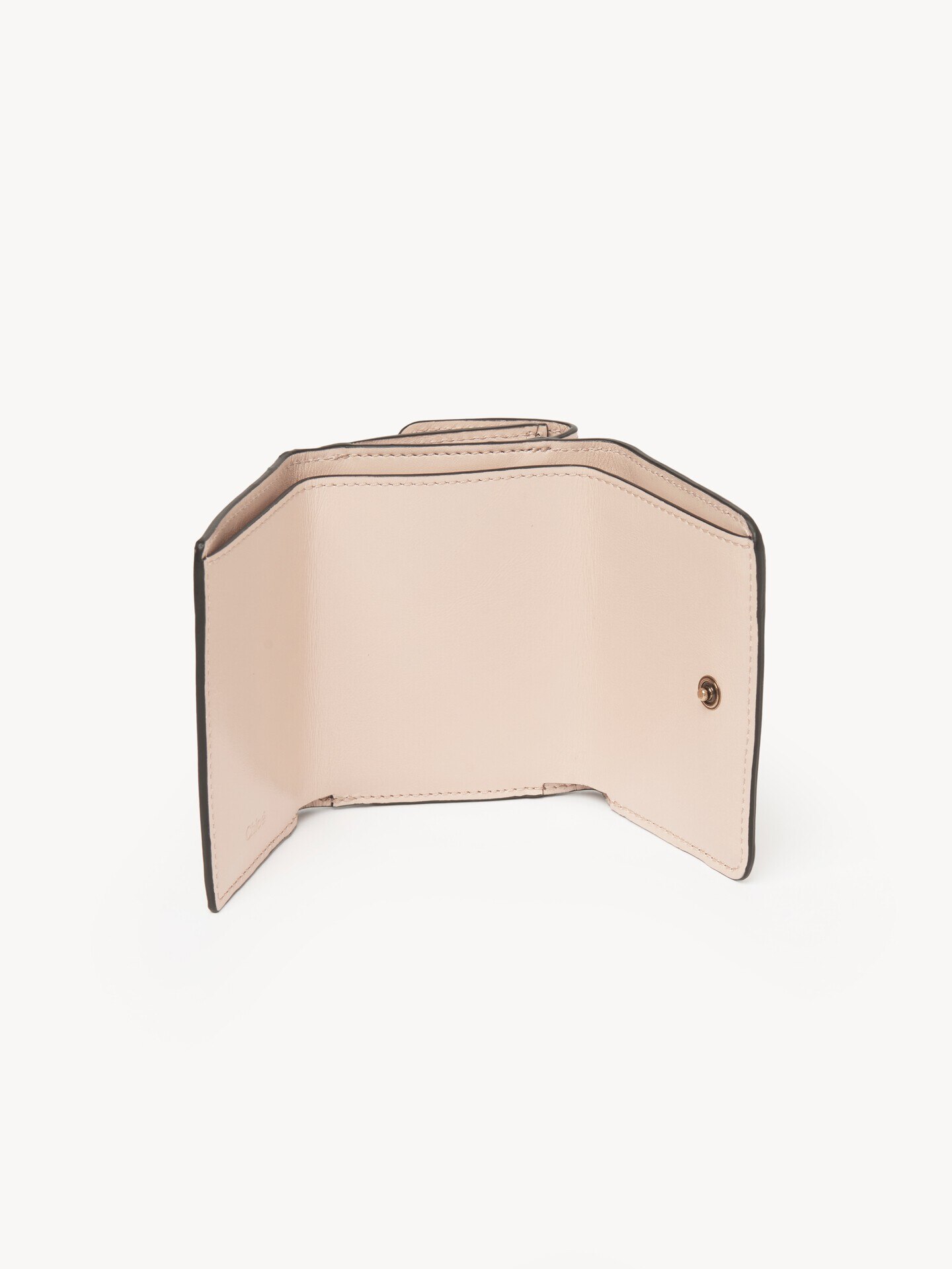 Mini Chlo&eacute; Iconic tri-fold in shiny leather - 5
