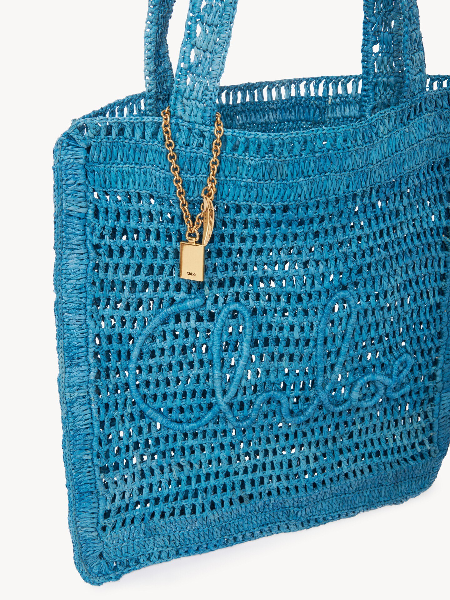 Summer Banana tote bag in raffia - 9